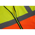 HI VIZ VIS VISIBILITY SECURITY WORK VEST TWO COLOR TONE SAFETY VEST